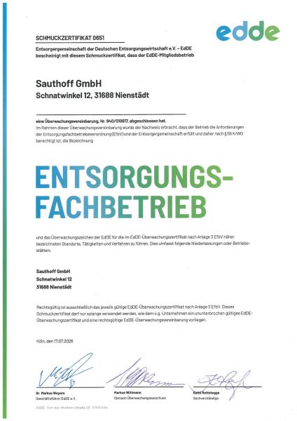 Zertifiziert nach EfB-Zertifikat
